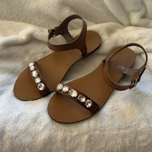 Size 7 J Crew Rhinestone Embellished Sandal